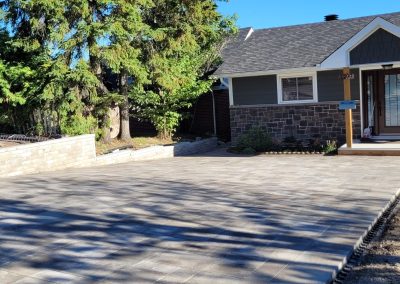 Landscaping and Interlock renovations by iDesign Contracting.