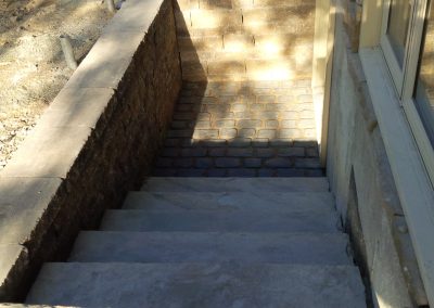 Steps, Landscaping and Interlock renovations by iDesign Contracting.